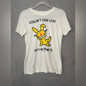 Jim Benton Happy Bunny “Couldn’t Care Less But I’m Trying To” Women Size S